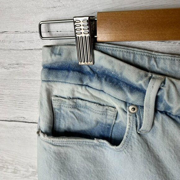 Good American Jeans Womens Size 8/29 Good Classic Indigo120 Distressed Cotton - Picture 10 of 16